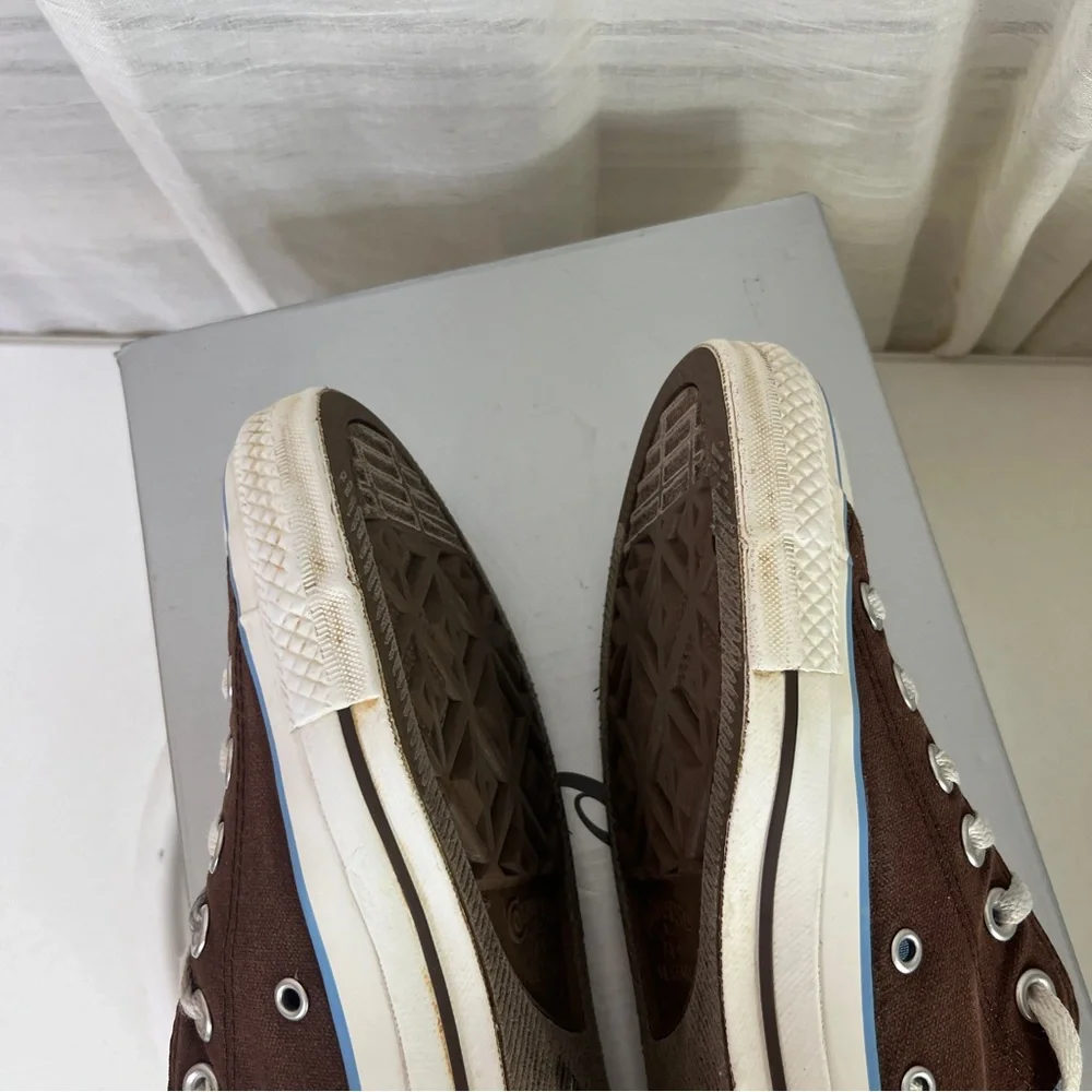 Converse Chuck Taylor All Star‎ Low Tops Two-Tone Brown / Blue Women Size 7 (b5)